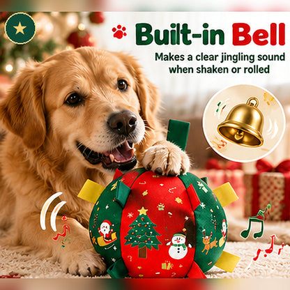 Dog Christmas Interactive Toy Soccer Ball with Bell🎄🐶🐱