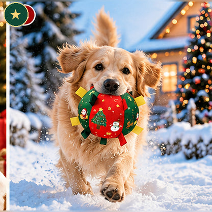 Dog Christmas Interactive Toy Soccer Ball with Bell🎄🐶🐱