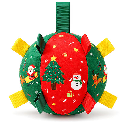 Dog Christmas Interactive Toy Soccer Ball with Bell🎄🐶🐱