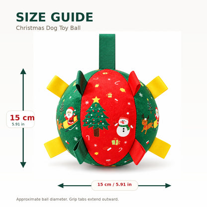 Dog Christmas Interactive Toy Soccer Ball with Bell🎄🐶🐱