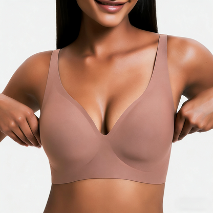 🔥Holiday Offer Ends Soon! Women’s Wireless Deep V Push-Up Bralette — Ultra-Comfortable T-Shirt Bra.