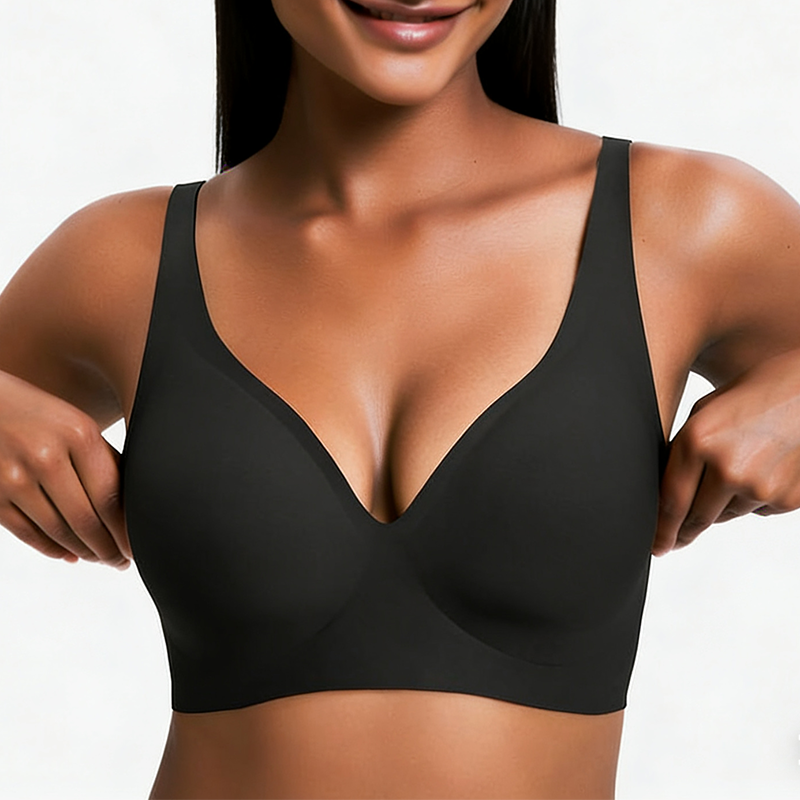 🔥Holiday Offer Ends Soon! Women’s Wireless Deep V Push-Up Bralette — Ultra-Comfortable T-Shirt Bra.