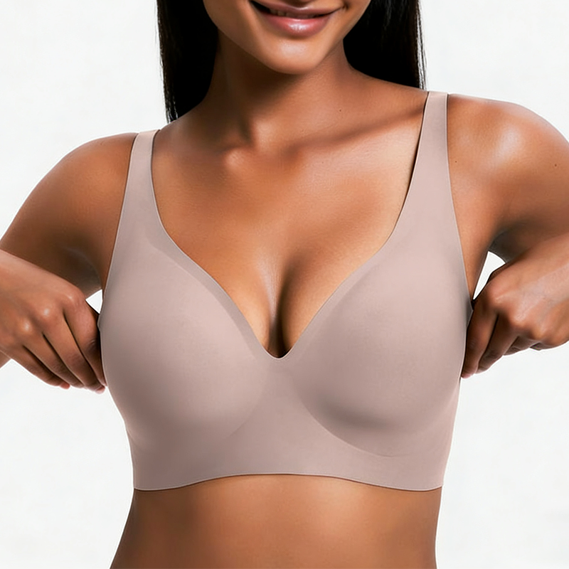 🔥Holiday Offer Ends Soon! Women’s Wireless Deep V Push-Up Bralette — Ultra-Comfortable T-Shirt Bra.
