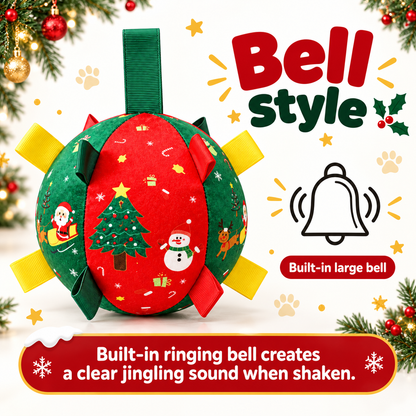 Dog Christmas Interactive Toy Soccer Ball with Bell🎄🐶🐱