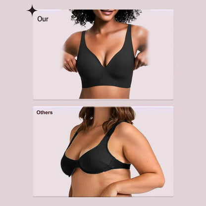 🔥Holiday Offer Ends Soon! Women’s Wireless Deep V Push-Up Bralette — Ultra-Comfortable T-Shirt Bra.