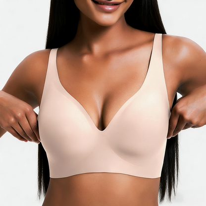 🔥Holiday Offer Ends Soon! Women’s Wireless Deep V Push-Up Bralette — Ultra-Comfortable T-Shirt Bra.