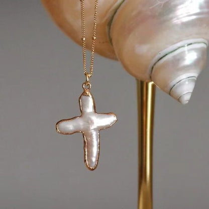 European and American cross necklace