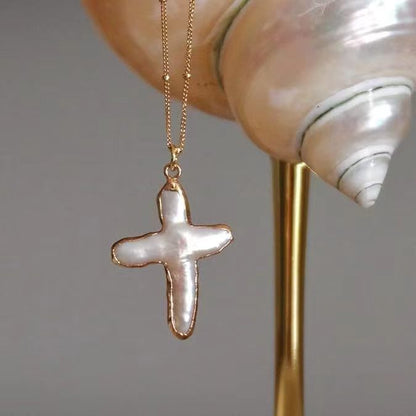 European and American cross necklace