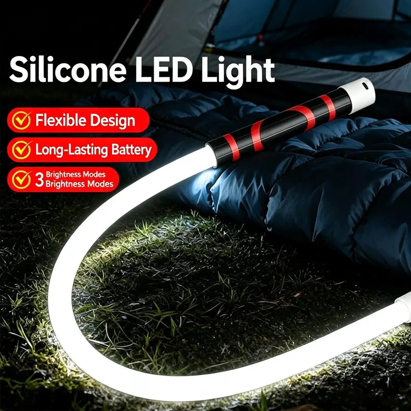 Flexible Rechargeable LED Work Light for Garage Repairs Camping and Emergency Use