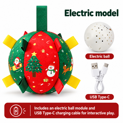 Dog Christmas Interactive Toy Soccer Ball with Bell🎄🐶🐱